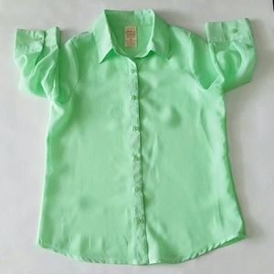 Kids Green Dress Shirt